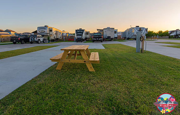 Aloha Beach RV Resort in Port Aransas, TX.