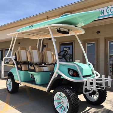 Coastline Custom Golf Cars in Port Aransas, TX.