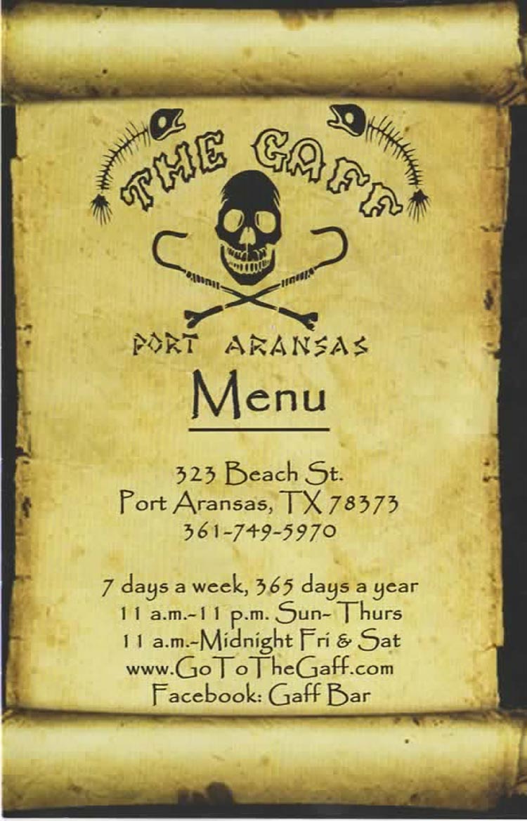 The Gaff Pizza & Bar Port Aransas Texas