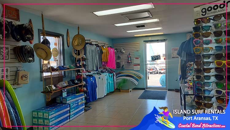 Island Surf Rentals in Port Aransas, TX.