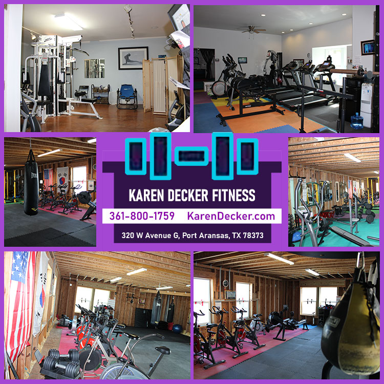 Karen Decker Fitness Gym in Port Aransas, TX.