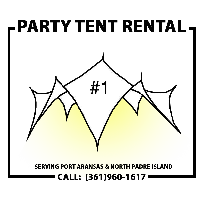 Party Tent Rental 1 in Port Aransas, Texas.