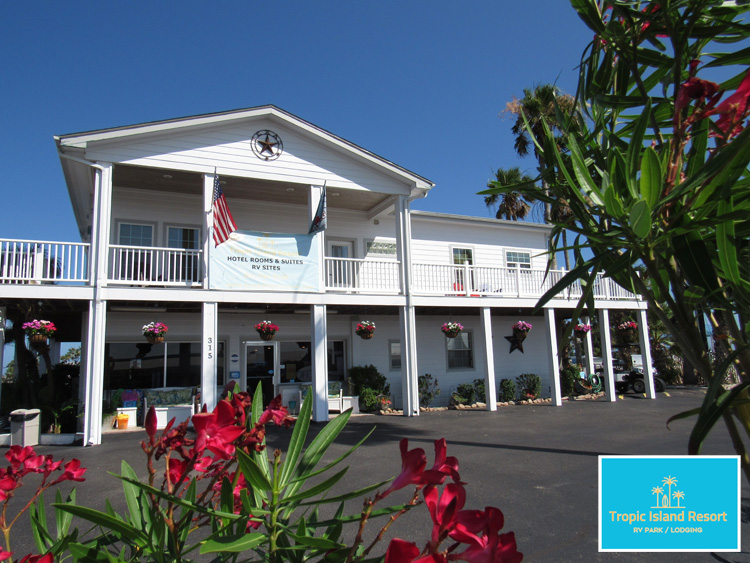 Tropic Island Resort in Port Aransas, Texas.