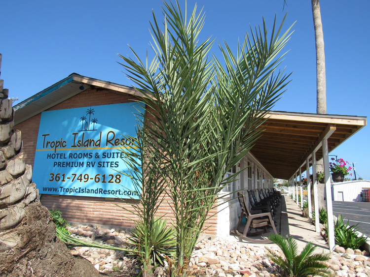 Tropic Island Resort in Port Aransas, Texas.